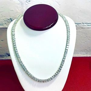 Women Tennis CZ Necklace